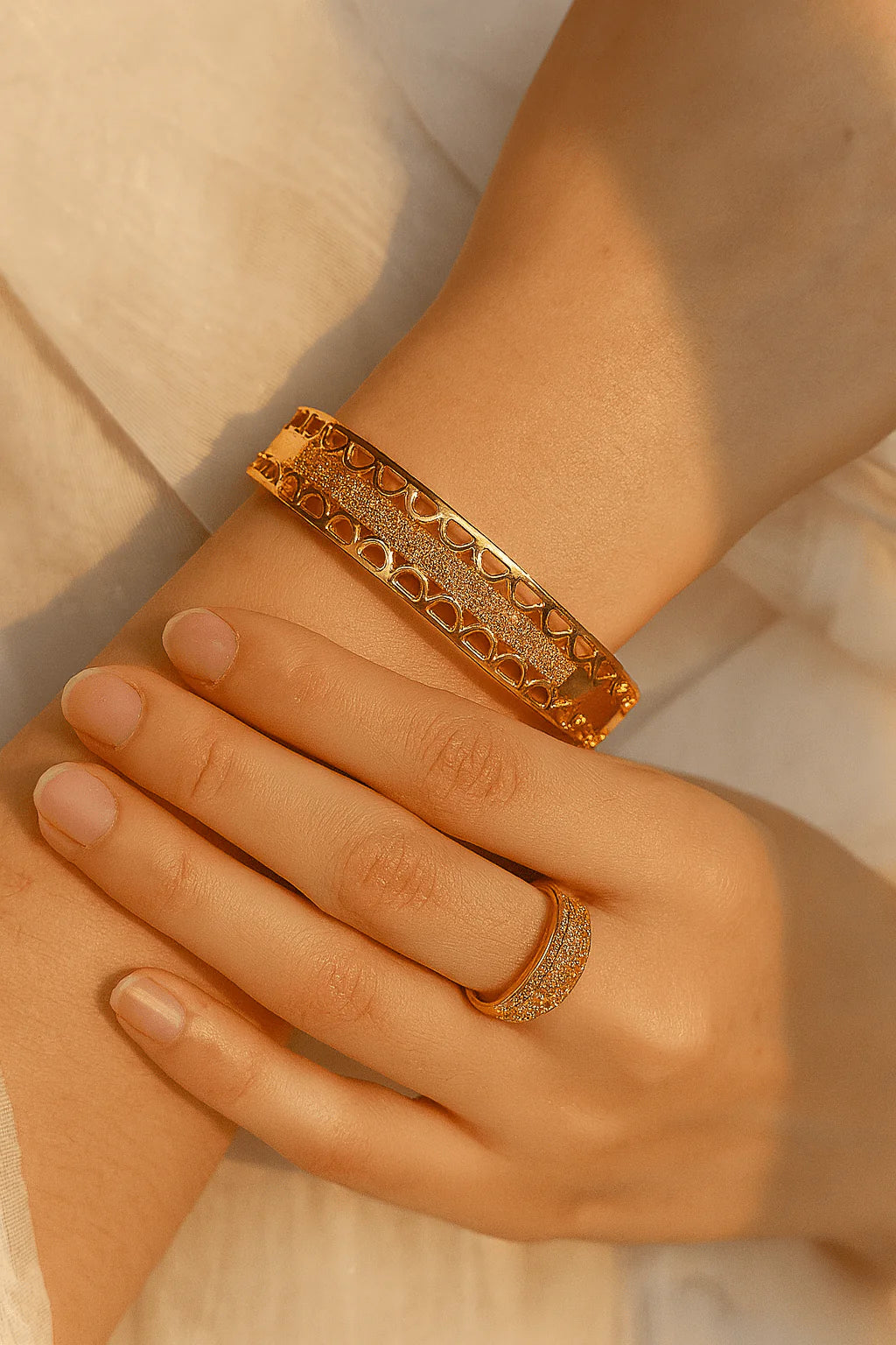 Dual Style Gold-Tone Jewelry Set